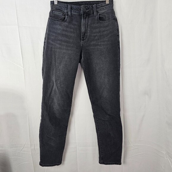 American Eagle Outfitters Denim - American Eagle Jeans Womens 00 27x27 Black Mom Jean Mid Rise Denim Stretch
